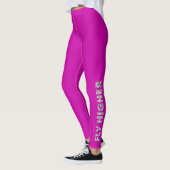 Fly Higher Fuchsia and Silver Leggings (Links)