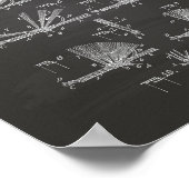 Fly Hook 1924 Patent Art Chalkboard Poster (Ecke)