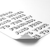 Fly inspiirational Mini Gedicht Poster (Ecke)