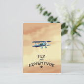 Fly Into Adventure Postkarte (Stehend Vorderseite)