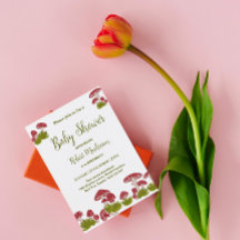 Fly Mushrooms Goblincore Green Baby Dusche