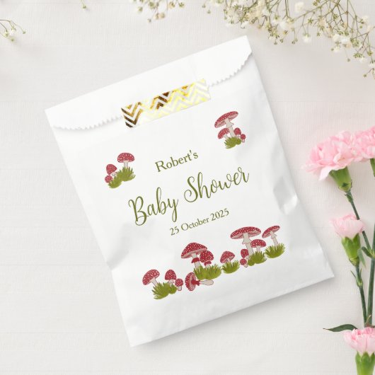 Fly Mushrooms Goblincore Green Baby Duschgeschenk Geschenktütchen (Versiegelt)