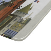 Fly Paris France Vintage Travel Poster Schneidebrett (Ecke)