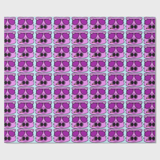 Fly Pig Geschenkpapier (Flach)