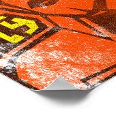 FLY ROCKET RED POSTER (Ecke)