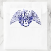 Fly, Rock'n'Roll_ Rechteckiger Aufkleber (Tasche)