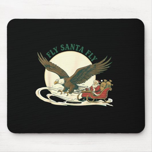 Fly Santa Fly Christmas, Santa Football Mousepad (Vorne)