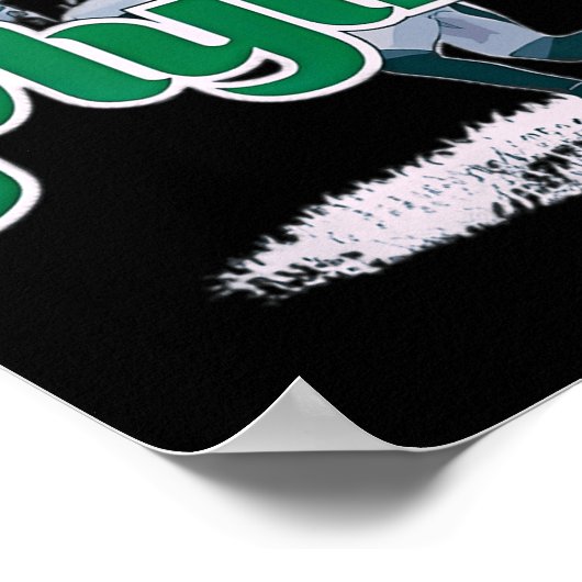 Fly Saquon Fly Eagles Barkley The Reverse Hurdle 2 Poster (Ecke)