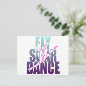Fly Soar Dance Postkarte (Stehend Vorderseite)