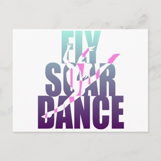 Fly Soar Dance Postkarte (Vorderseite)