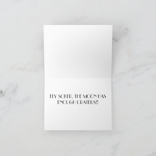 Fly Sober Card Karte (Innenseite)