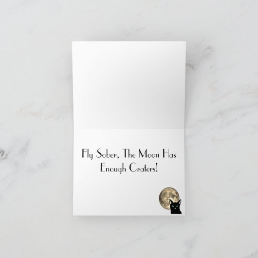 Fly Sober Card Karte (Innenseite)