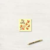 Fly Softly - Autumn Butterflies Post-it Notes Klebezettel (Auf Schreibtisch)