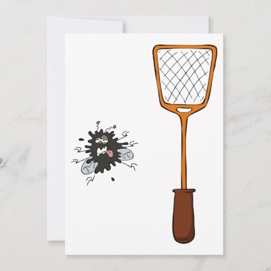 Fly Swat Einladungen (Vorderseite)