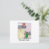 Fly Swat Team Funny Police Geschenke & Sammlerstüc Postkarte (Stehend Vorderseite)