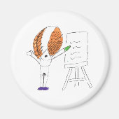 Fly Teacher Round Magnet (Vorne)