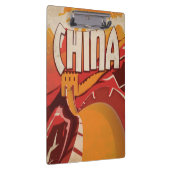 Fly To China Vintage Reiseplakat Klemmbrett (Rechts)