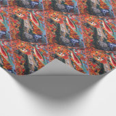 "Fly Tyer Dreams" Foreut Fly Fishing Wrapping Pape Geschenkpapier (Ecke)