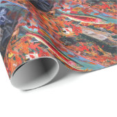 "Fly Tyer Dreams" Foreut Fly Fishing Wrapping Pape Geschenkpapier (Rolleneckpunkt)