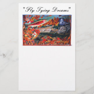 "Fly Tying Dreams" Staubfliege Briefpapier