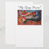 "Fly Tying Dreams" Staubfliege Briefpapier (Vorne/Hinten)