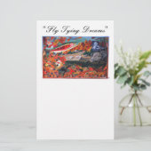 "Fly Tying Dreams" Staubfliege Briefpapier (Stehend Vorderseite)