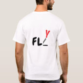 Fly Typografy Design T-Shirt (Rückseite)