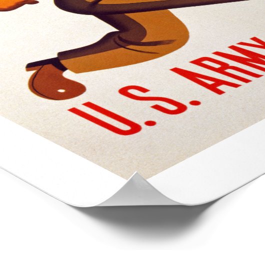 Fly - US Army Air Force Poster (Ecke)