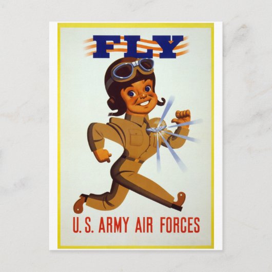 Fly - US Army Air Forces Postkarte (Vorderseite)