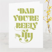 Fly Vater Falted Vatertag Grußkarte Karte (Gelbe Blume)