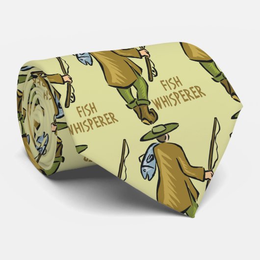 Fly Whisperer | Trout Fishing | Fisherman Krawatte (Gerollt)