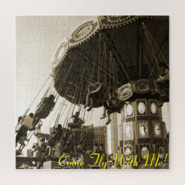 "Fly with me" Coney Island, nY Large Puzzle