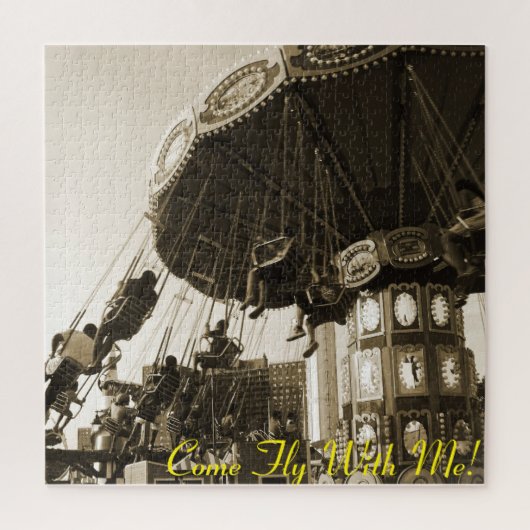 "Fly with me" Coney Island, nY Large Puzzle (Vertikal)