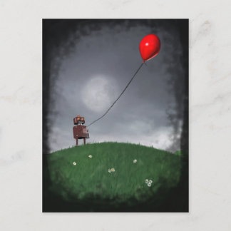 Fly Your Little Red Baloon Postcard Postkarte