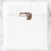 Flyball Boxturn Runder Aufkleber (Tasche)