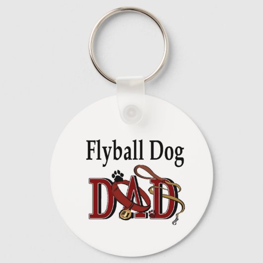 Flyball Dog Geschenke Schlüsselanhänger (Vorderseite)