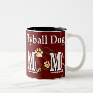 Flyball Dog Mom Ohrts Zweifarbige Tasse