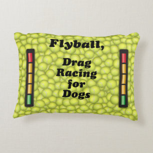 Flyball ist der Widerstand, der für Hunde läuft! Zierkissen