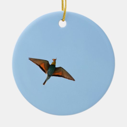Flycatcher Keramik Ornament (Vorne)