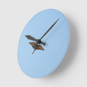 Flycatcher Runde Wanduhr (Winkel)