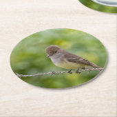 Flycatcher Runder Pappuntersetzer (Angewinkelt)