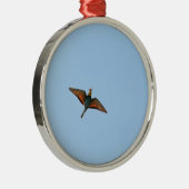 Flycatcher Silbernes Ornament (Rechts)