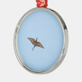 Flycatcher Silbernes Ornament (Links)
