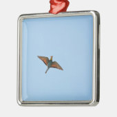 Flycatcher Silbernes Ornament (Links)
