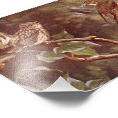 Flycatcher und Young Fotodruck (Ecke)