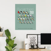 Flycatchers von Santa Clara Landkreis Poster (Heimbüro)