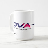 FlyDVA - grundlegende Grafik-Schale Kaffeetasse (Vorderseite Links)