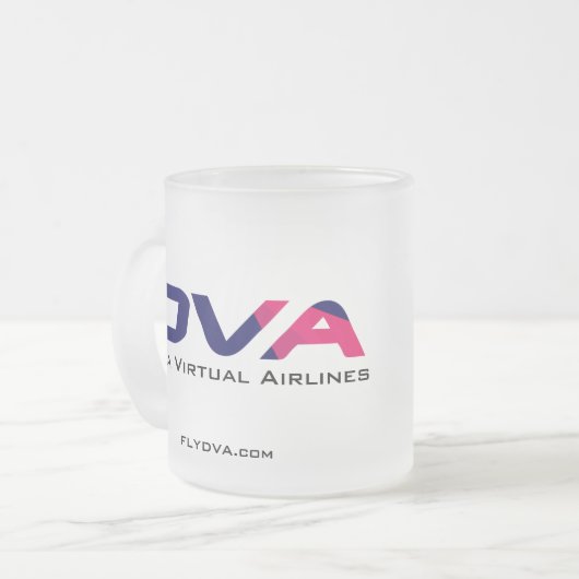 FlyDVA - nur Buchstabe-Grafiken Mattglastasse (Vorderseite Links)