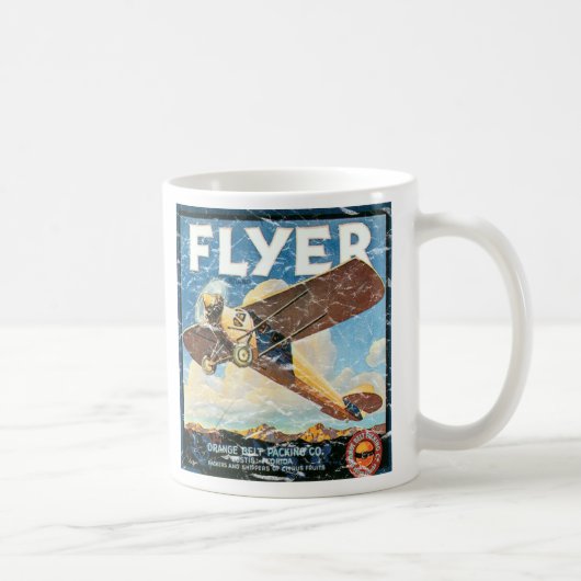 Flyer- abgenutzt kaffeetasse (Rechts)