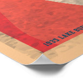 Flyer-Ankündigung des Retro Music Rock Festival Poster (Ecke)